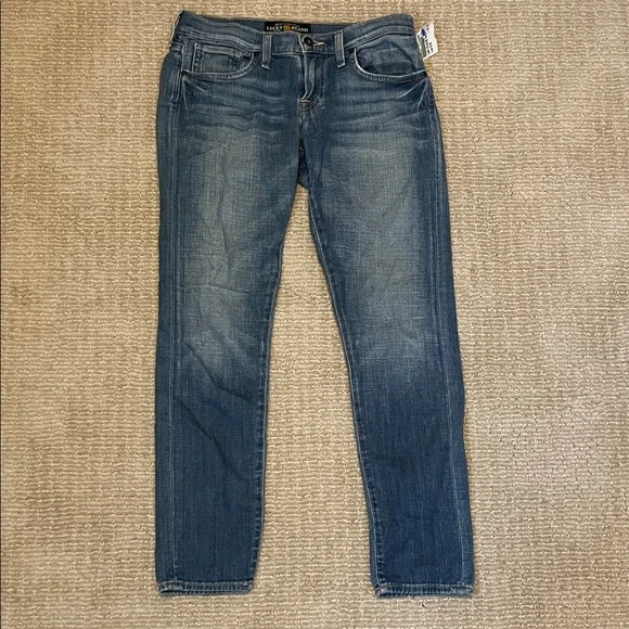 Lucky Brand Mid-Wash Cropped Jeans - Picture 1 of 4